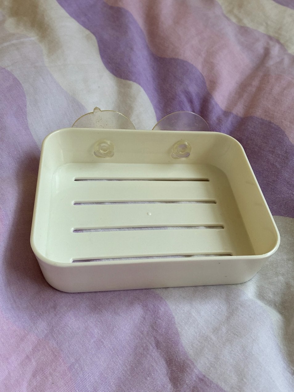 Wit plastic plankje met zuignappen, Ophalen of Verzenden, Gebruikt, Wit, Overige typen