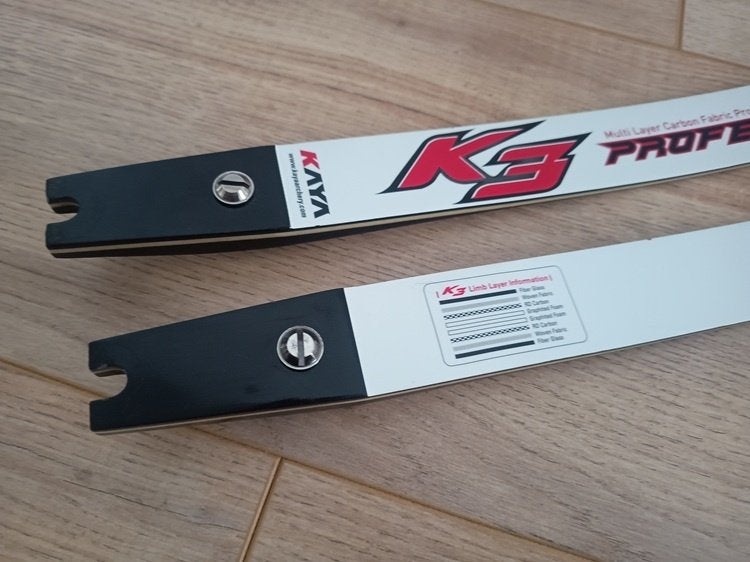 Kaya K3 Carbon Professional Limbs latten recurve barebow, Ophalen of Verzenden, Gebruikt, Recurveboog