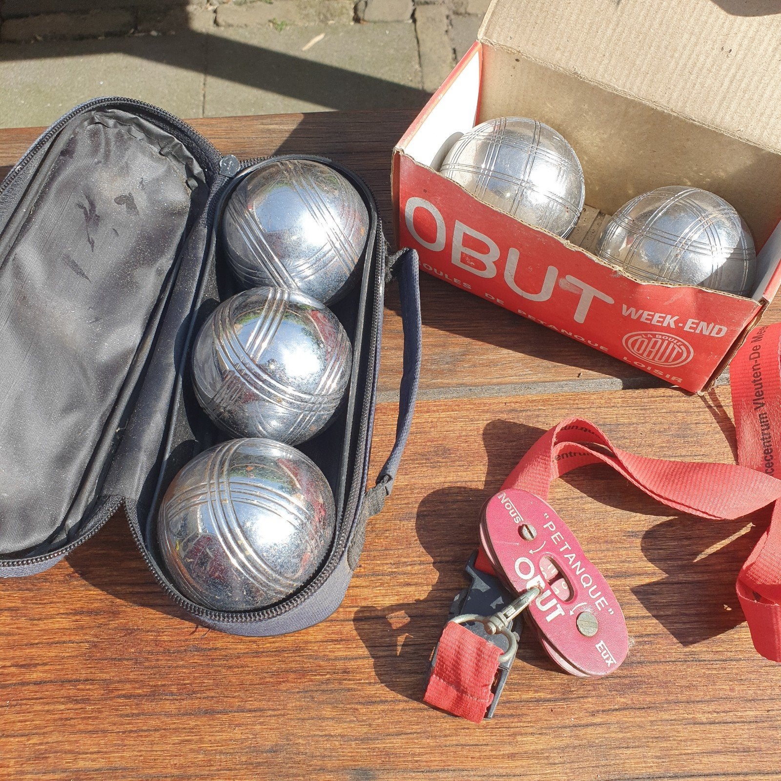 Obut Petanque Jeu de Boules Set met scoreteller, Ophalen, Gebruikt