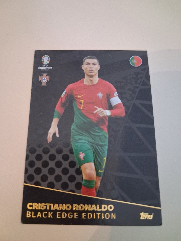 Topps Match Attax Black Edition CR7, Ophalen of Verzenden, Zo goed als nieuw, Buitenlandse clubs, Spelerskaart