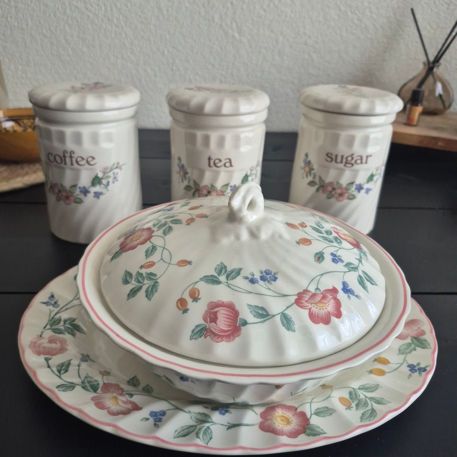 Servies bloemen, Ophalen, Overige stijlen, Glas, Schaal of Schalen