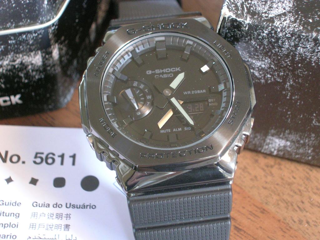 Casio G-Shock GM-2100BB-1A, Casio, Staal, Polshorloge, Kunststof