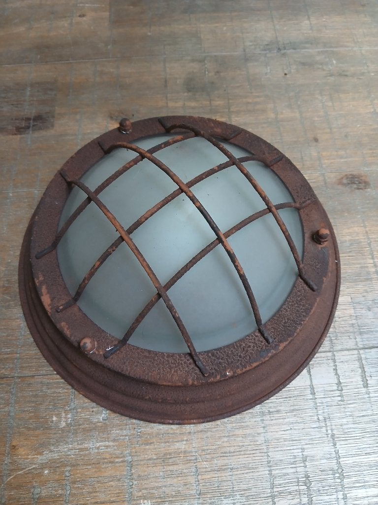 Brilliant Typhoon Plafondlamp - Ø29cm - E27 - Roest, Ophalen, E27 (groot), Zo goed als nieuw, LED