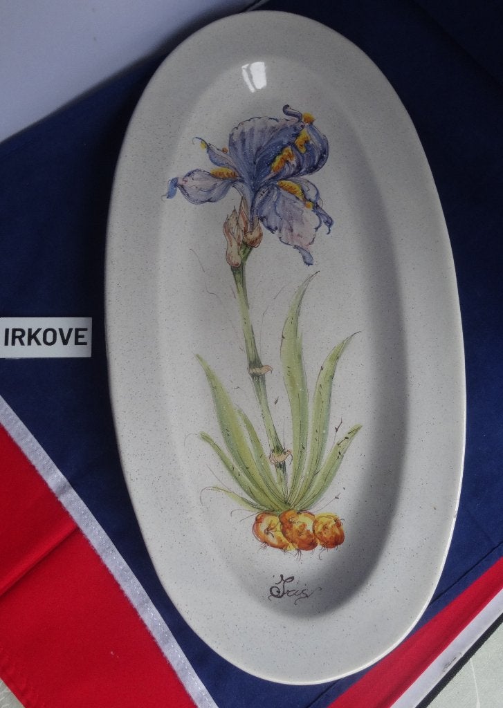 SCHAAL OF WANDBORD * Met Iris Afbeelding *, Verzenden
