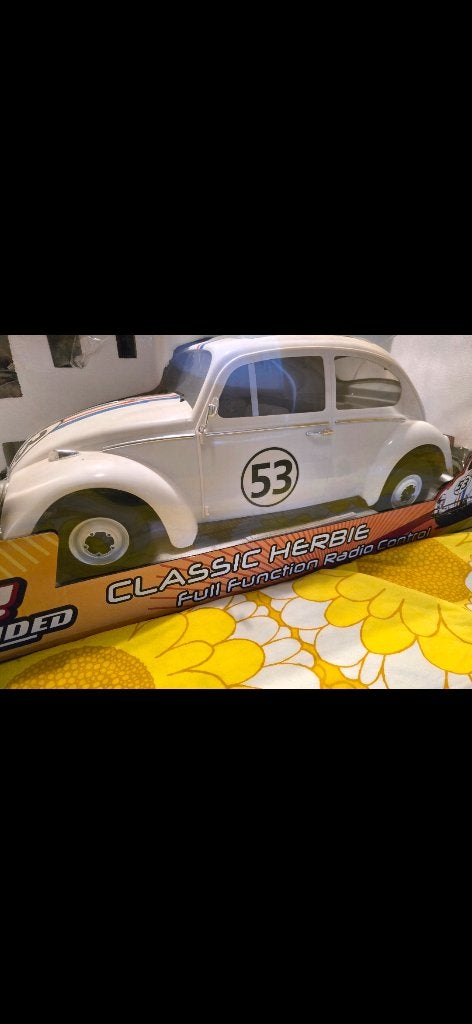 VW Kever Herbie 1 op 6 UNIEK en heel groot, Ophalen, Nieuw, 1:5 t/m 1:8, Auto