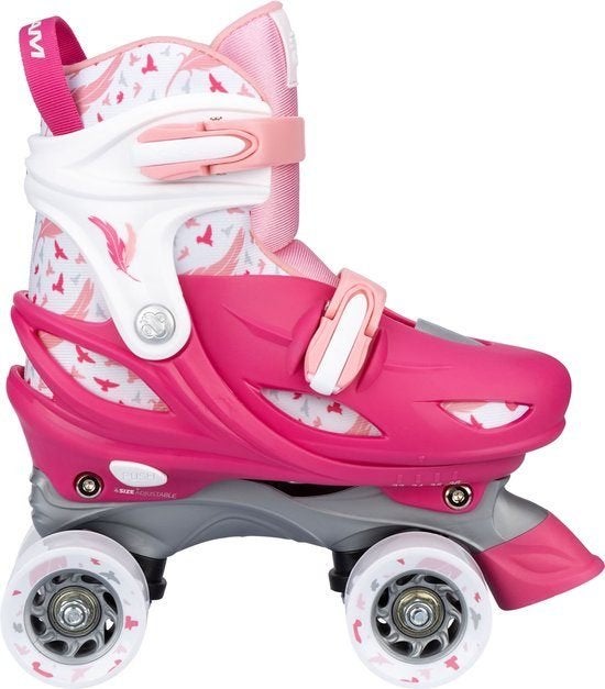 Nijdam Rolschaatsen Verstelbaar - Roze - Maat 29-32, Ophalen, Verstelbaar, Kinderen, Nieuw
