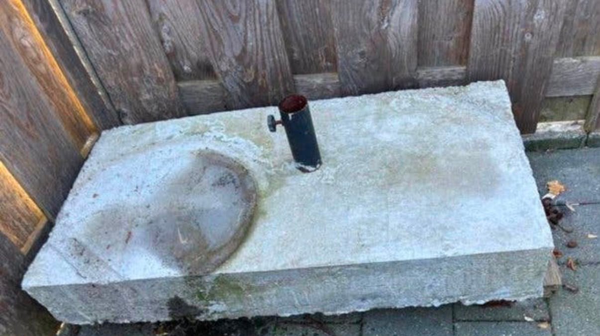 Parasol poot, Ophalen, Zo goed als nieuw, Minder dan 1 meter, Parasolvoet