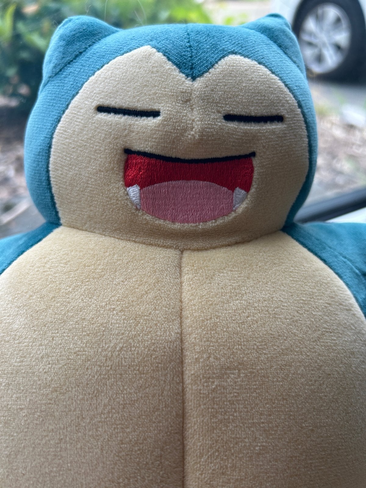 Pokémon Snorlax knuffel met geluid - Zo goed als nieuw, Ophalen, Overige merken, Met geluid, Overige typen