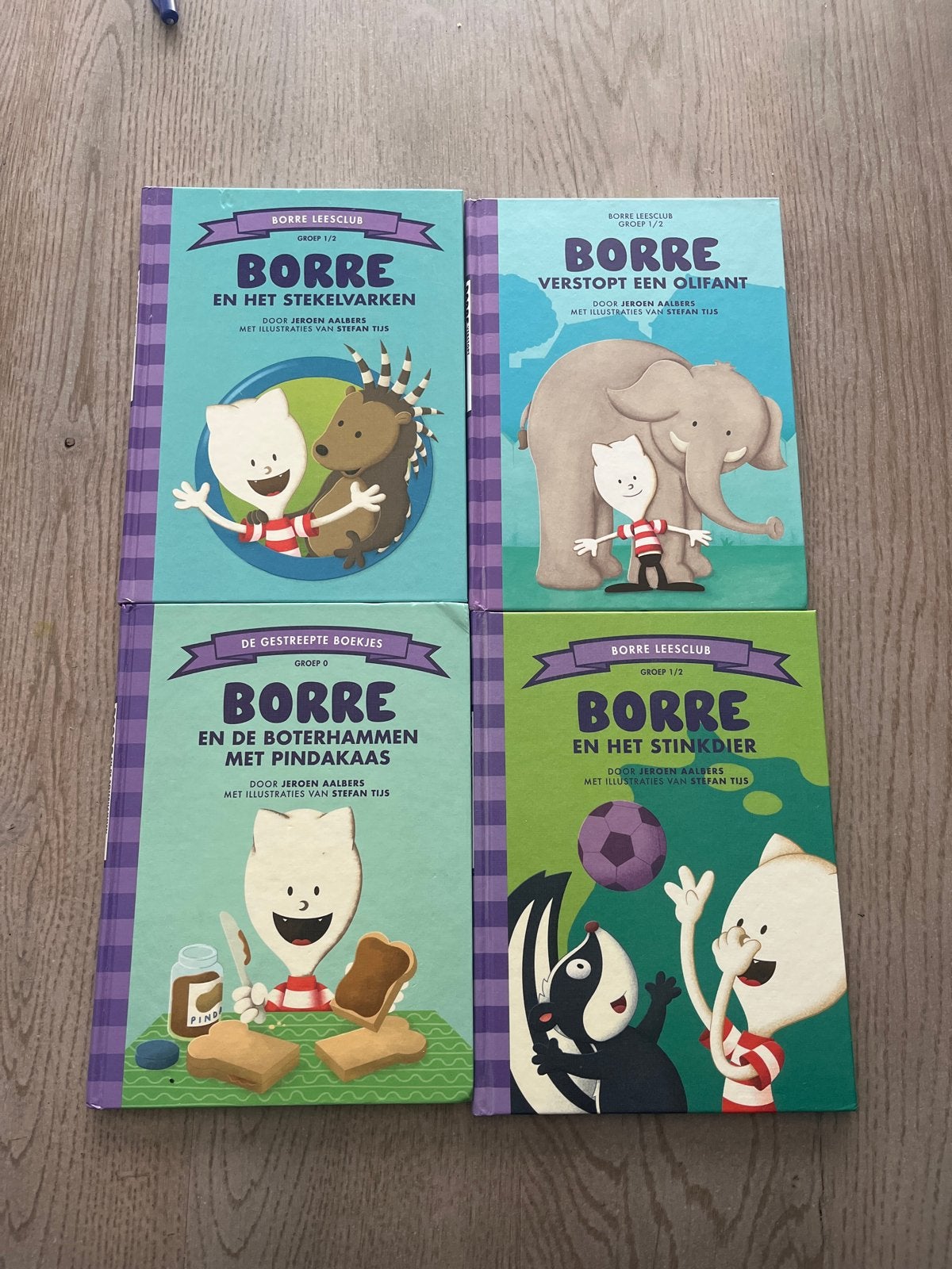 Borre Leesclub Boeken - Set van 4 voor jonge lezers, Ophalen, 5 of 6 jaar, Fictie algemeen, Jongen of Meisje