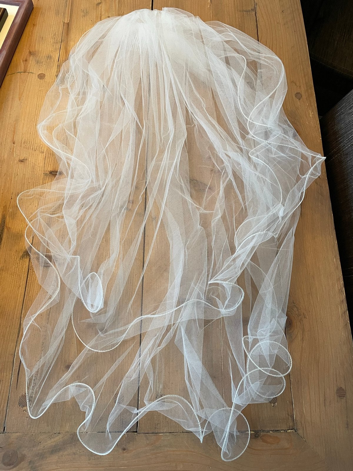 Witte bruidssluier, Ophalen of Verzenden, Zo goed als nieuw, Wit, Accessoires