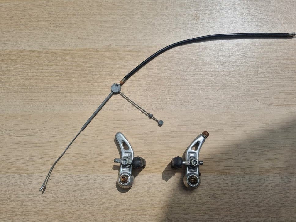Voorrem caliper remmen met goede remblokjes en kabel, Remmen, Gebruikt, Ophalen of Verzenden, Kinderfiets