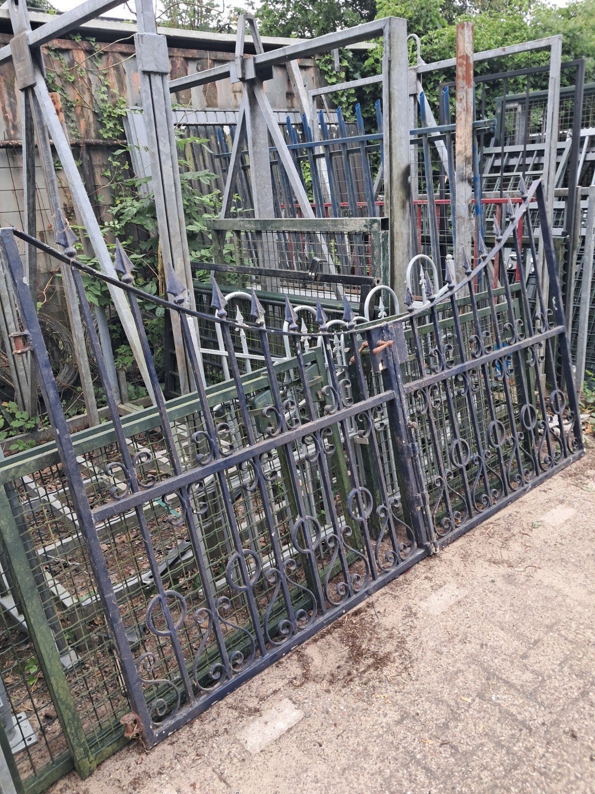 Prachtige  sierpoort, Tuin en Terras, Ophalen, IJzer, Tuinhek