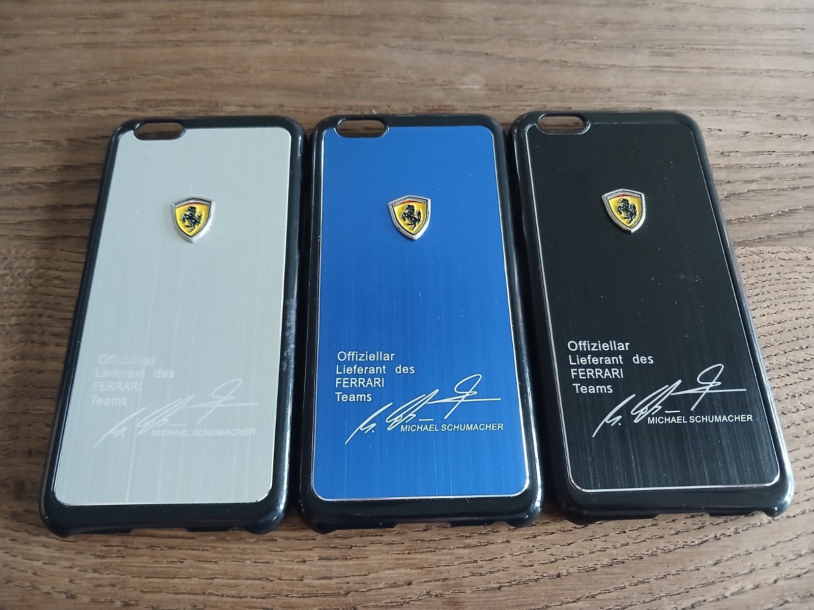 3x Origineel Ferrari iPhone Hoesje - Michael Schumacher, Frontje of Cover, Ophalen of Verzenden, Kunststof, IPhone 6