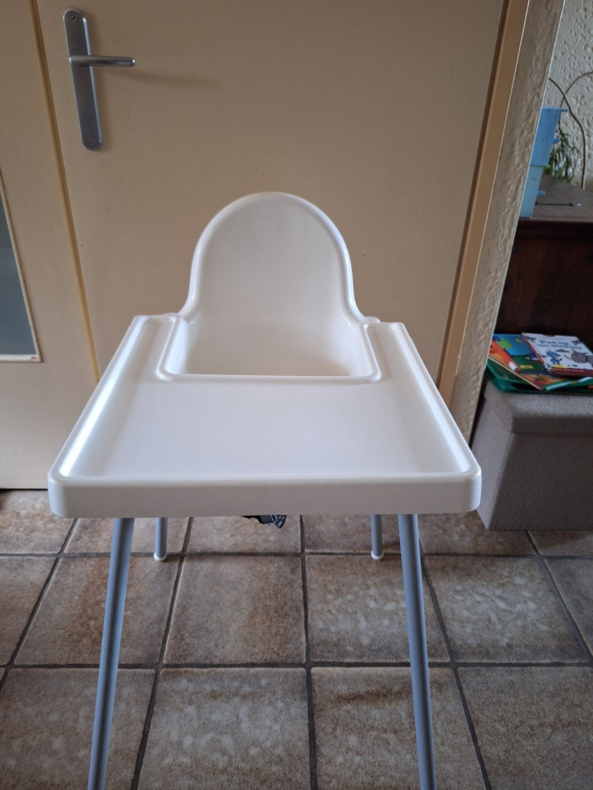 IKEA Antilop kinderstoel met eetblad en kussen, Ophalen, Gebruikt, Overige typen, Afneembaar eetblad