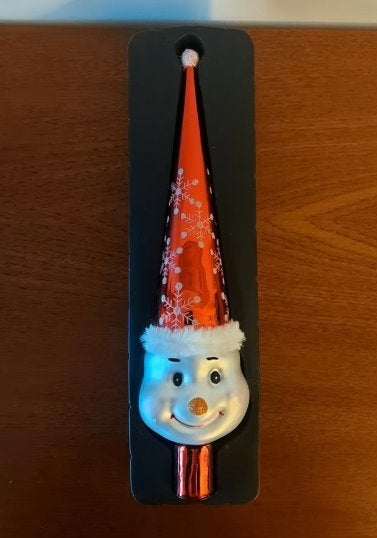 Vintage Glazen Piek - Kerst Clown - Jaren 90 - 30cm, Ophalen of Verzenden, Zo goed als nieuw