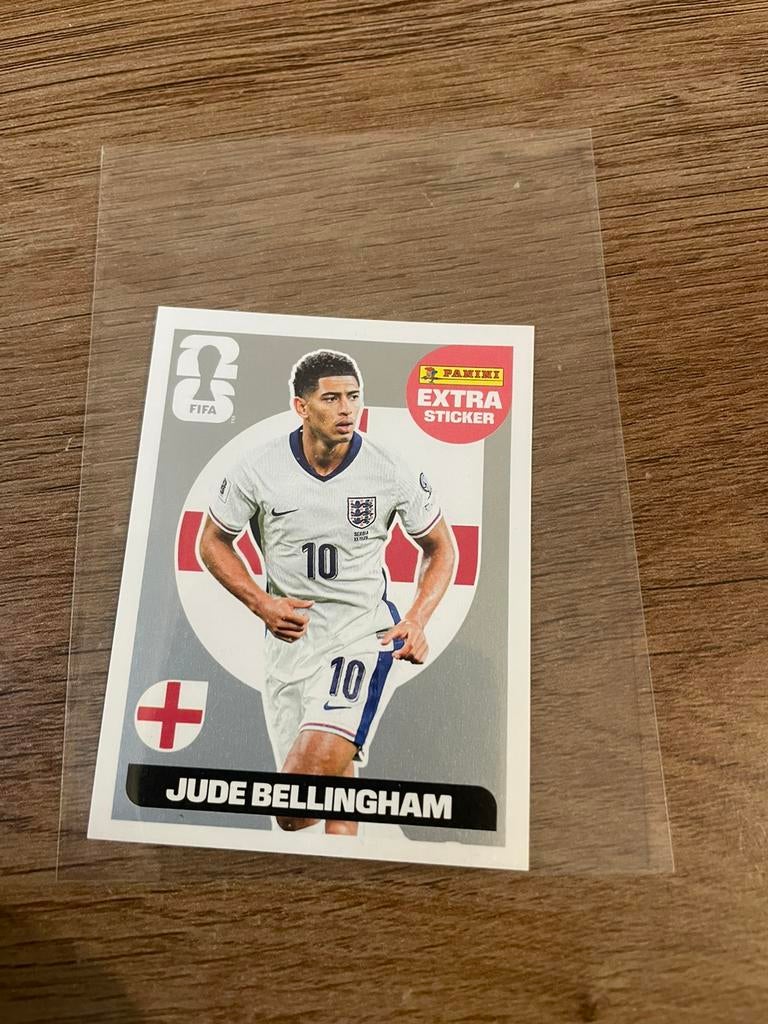 Panini Wk 2026 Extra Sticker Jude Bellingham -  Silver, Ophalen of Verzenden, Zo goed als nieuw, Sticker
