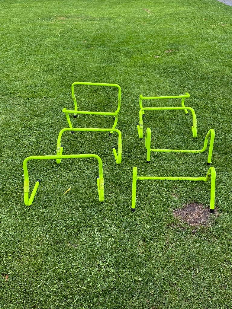 Set van 6 inklapbare trainingshorden – 30 cm hoog, Maat M, Ophalen, Gebruikt, Overige typen