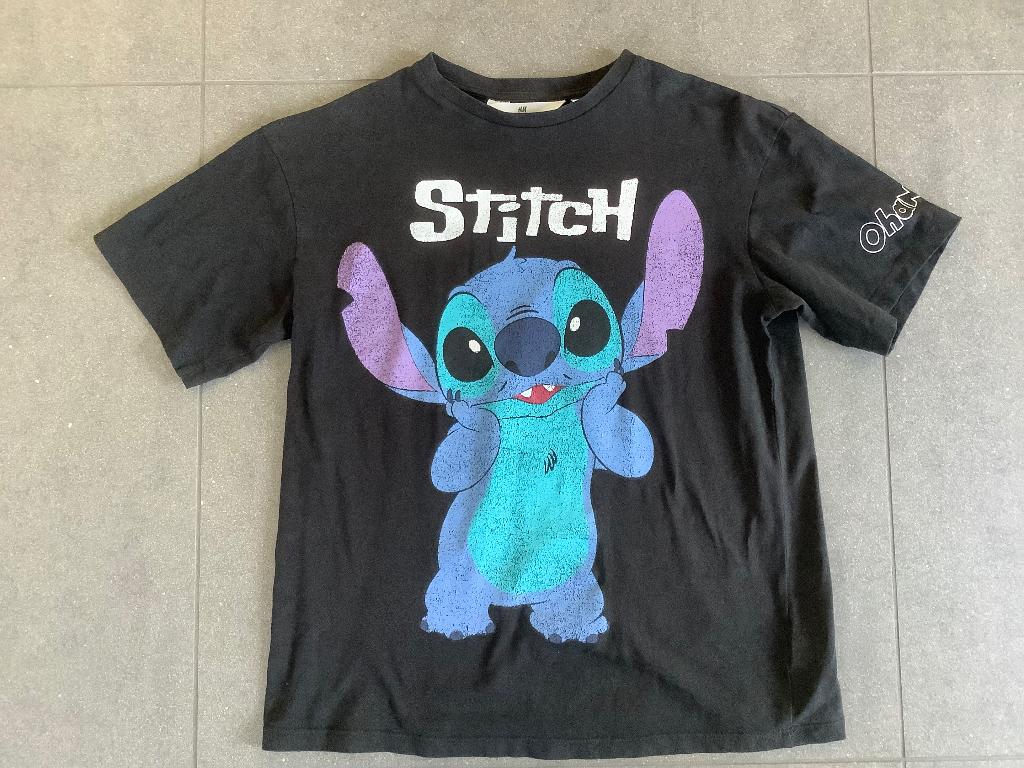 Stitch shirt maat 146, Meisje, H&M, Ophalen of Verzenden, Zo goed als nieuw