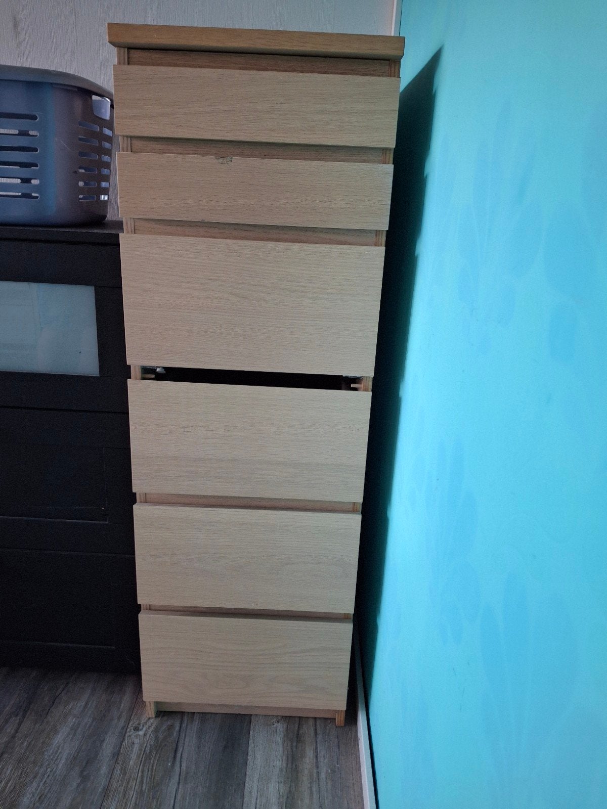 Malm ladenkast met probleempje, Ophalen, Minder dan 50 cm, Gebruikt, 5 laden of meer