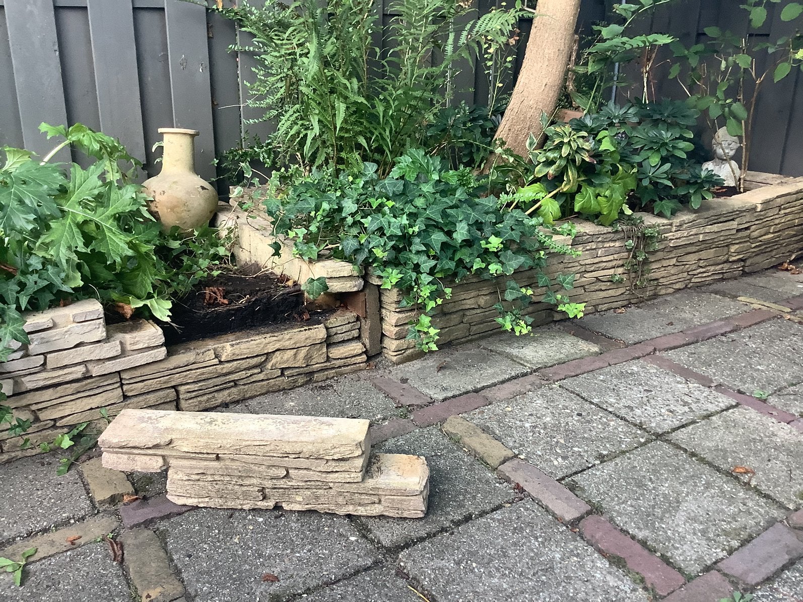 Elementen voor het maken van een plantenbak., Ophalen, Gebruikt, Beton, Overige typen