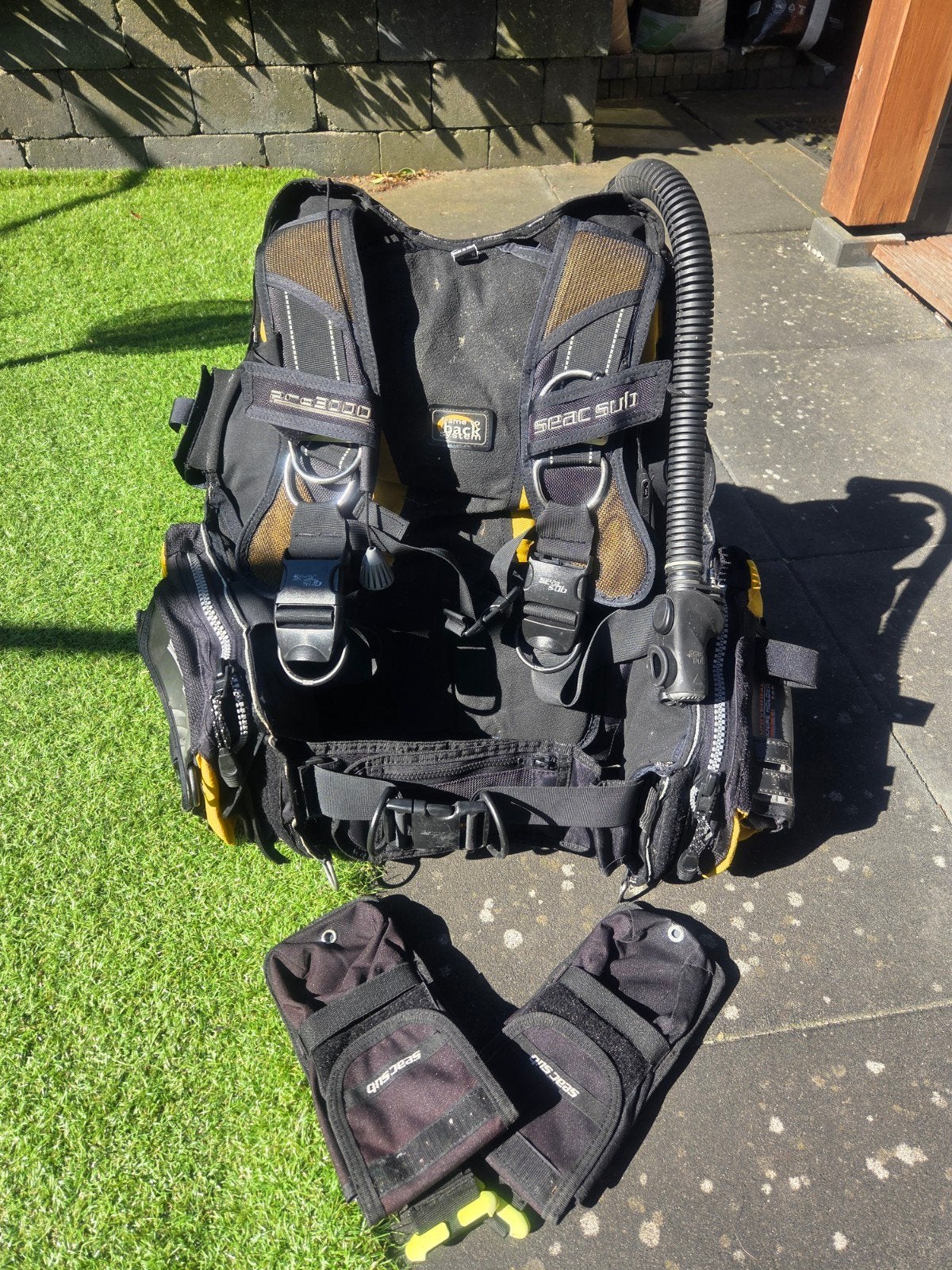 Seac Sub trimvest maat S met loodpockets - Gebruikt, Watersport en Boten, Ophalen of Verzenden, Gebruikt, Trimvest of Wing