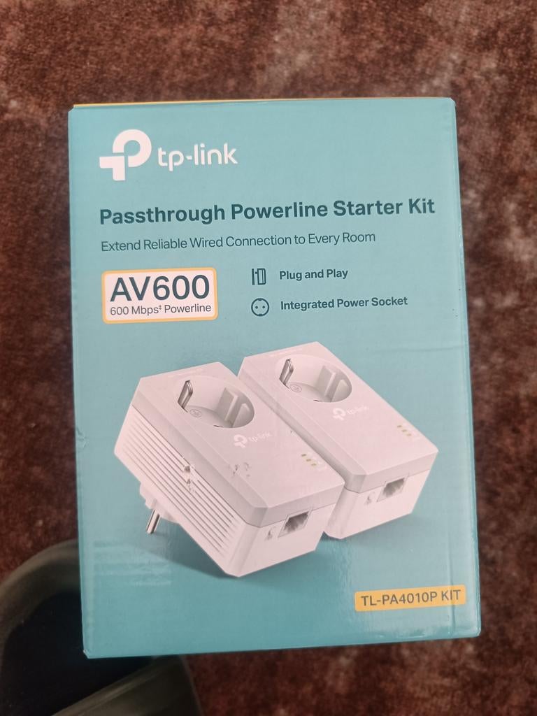 TP-Link AV600 Powerline Starter Kit TL-PA4010P KIT, Ophalen of Verzenden, Zo goed als nieuw, TP-Link