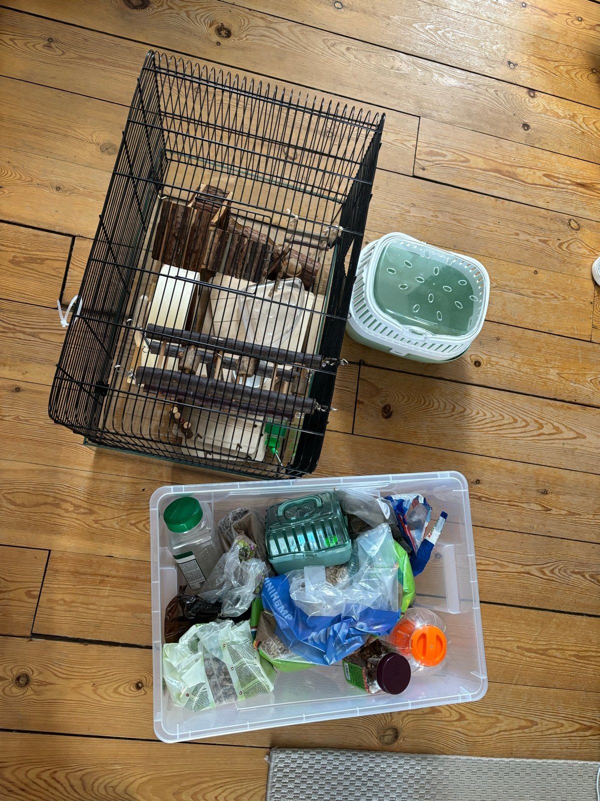 Hamster toebehoren incl. Kooi, beddengoed, wiel, etc., Ophalen of Verzenden, Zo goed als nieuw, Overige typen