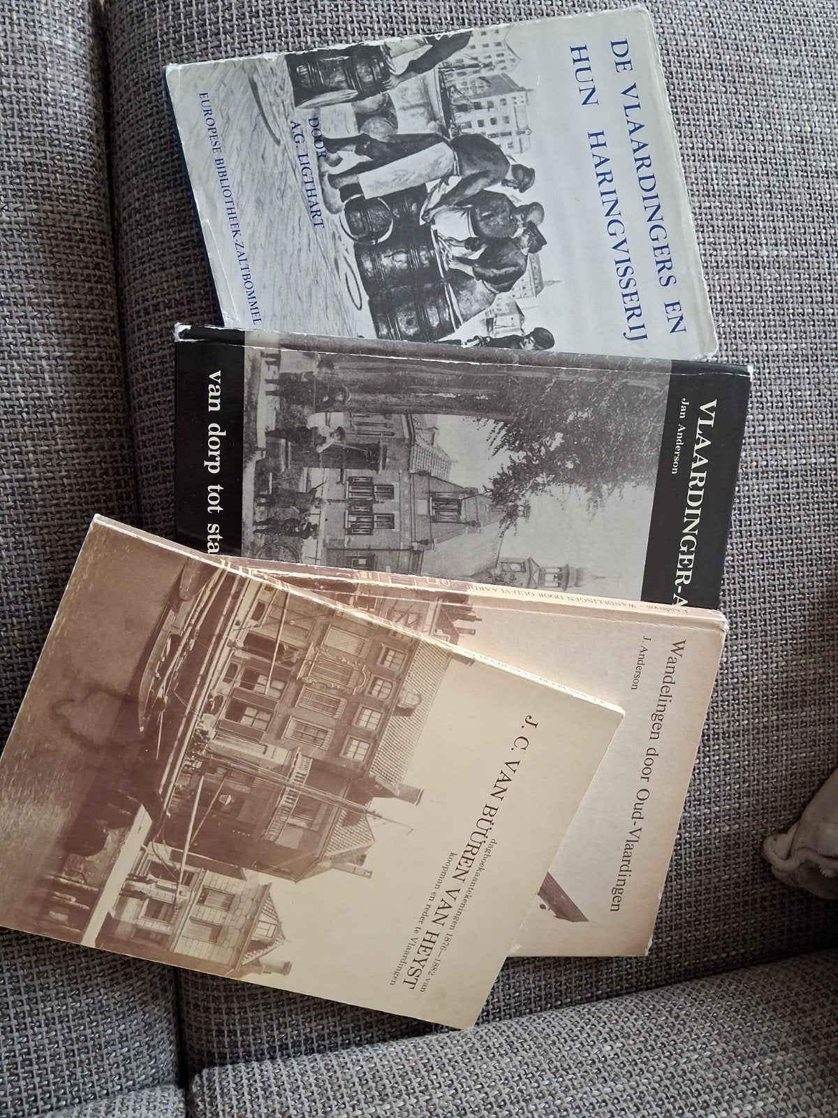 Boeken over Vlaardingen: Geschiedenis en Haringvisserij, Ophalen of Verzenden, 20e eeuw of later, Gelezen, A.G. Ligthart, Jan Anderson, J.C. van Buuren van Heyst