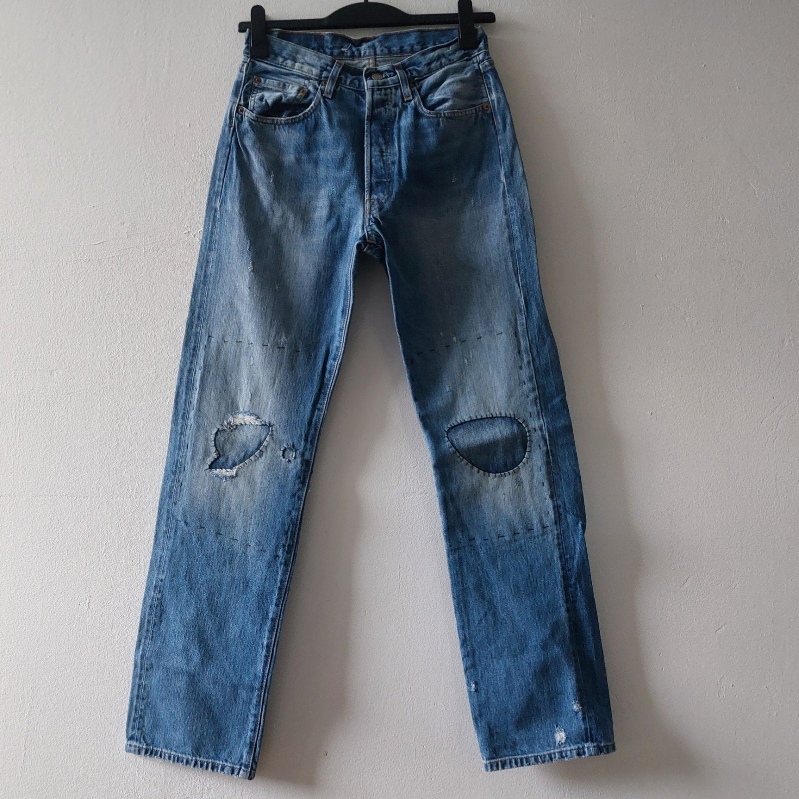 Levis Vintage Clothing 501 Selvedge jeans, Levi's, Blauw, Overige jeansmaten, Ophalen of Verzenden