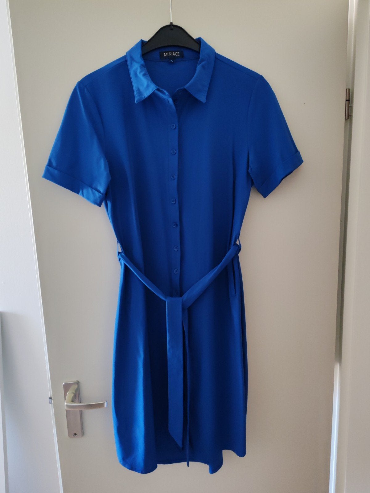 Mi piace jurk travelstof blauw XL, Kleding | Dames, Mi Piace, Blauw, Maat 46/48 (XL) of groter, Ophalen of Verzenden