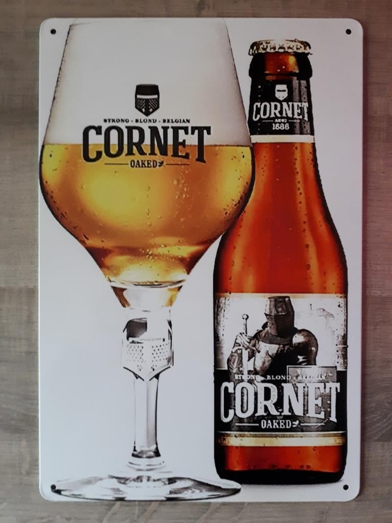 Cornet Oaked 20x30 cm Metalen Reclamebord, Verzamelen, Ophalen of Verzenden, Nieuw, Reclamebord, Plaat of Schild, Overige merken