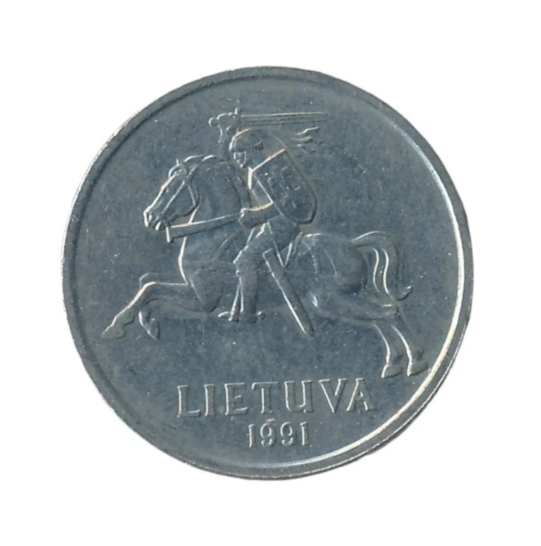 Litouwen 5 Litai 1991, Postzegels en Munten, Ophalen of Verzenden, Overige landen, Losse munt