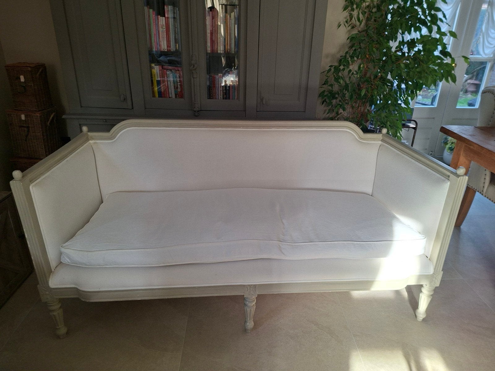 Gustav Shabby Chic Riviera Loberon stijl Daybed - Blanc d'Iv, Ophalen