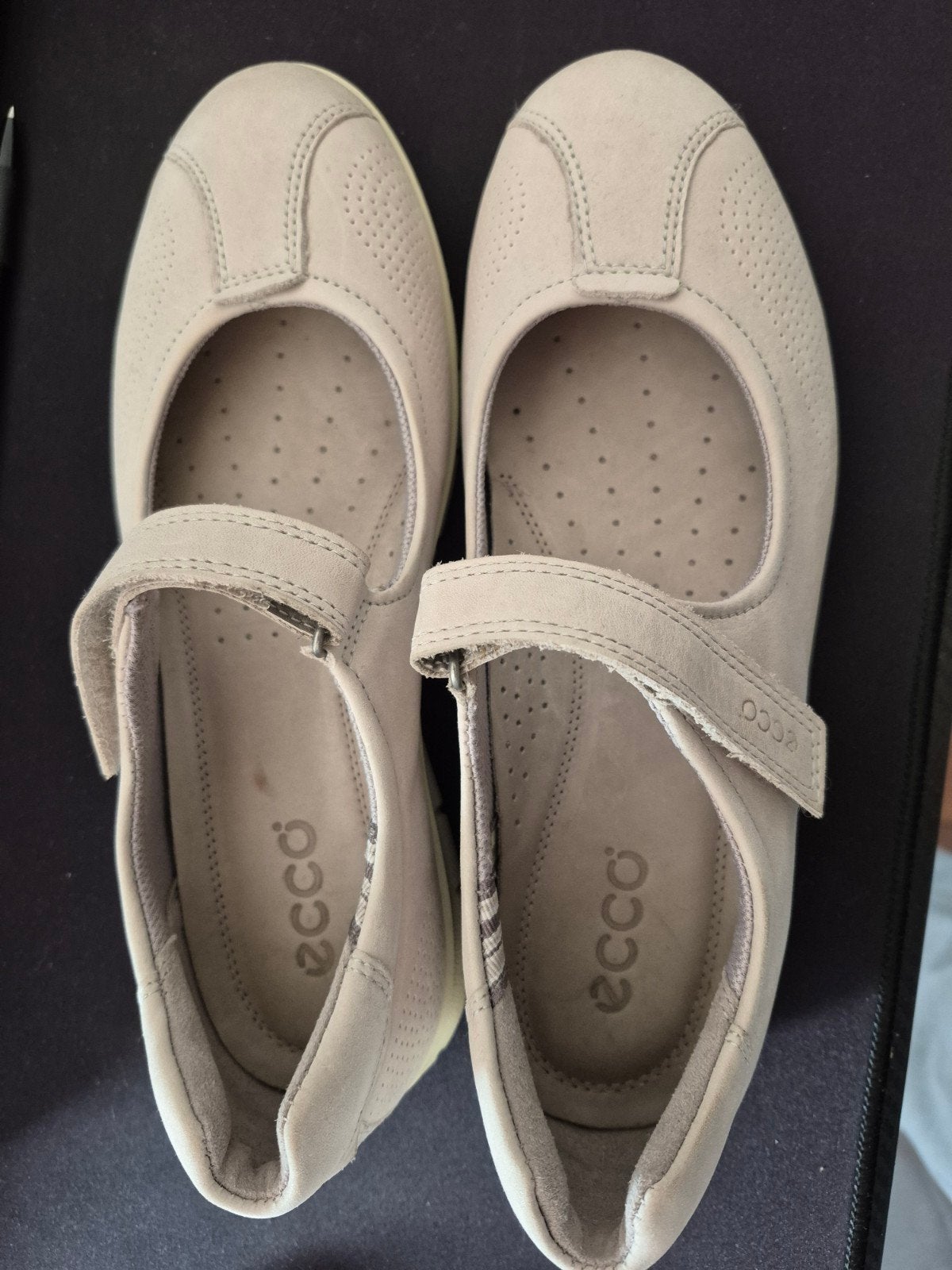 Ecco schoenen, maat 39 - zo goed als nieuw, Ecco, Schoenen met lage hakken, Beige, Ophalen of Verzenden