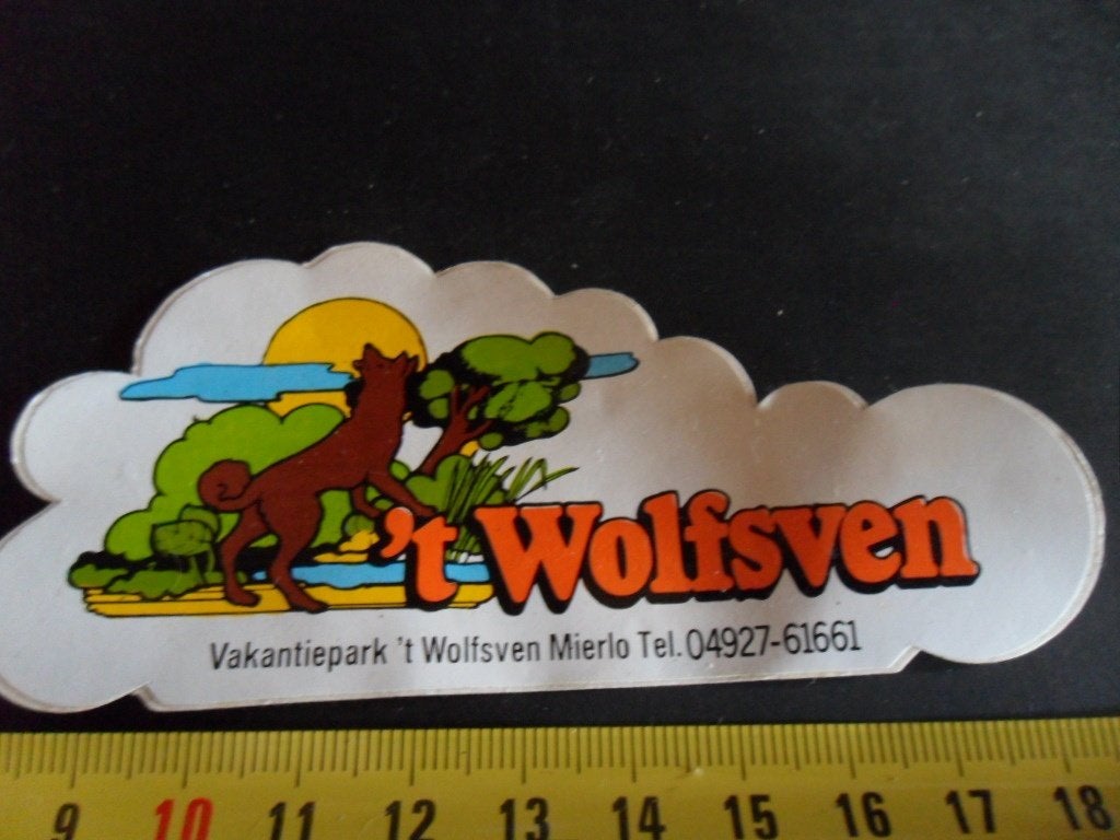 sticker Mierlo vakantiepark 't Wolfsven  Camping Landal, Ophalen, Zo goed als nieuw