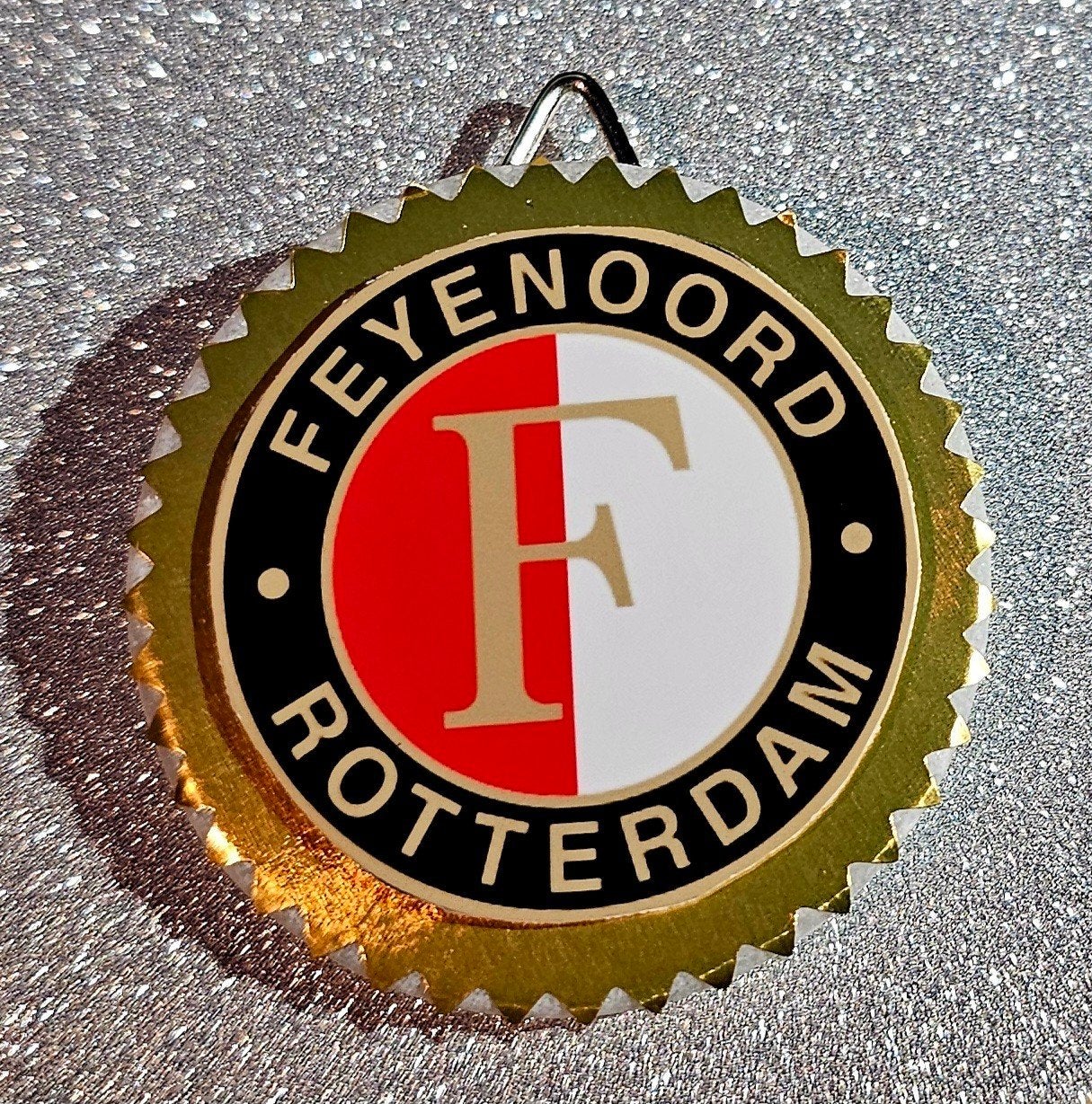 Feyenoord marmeren hanger - Uniek verzamelobject, Ophalen of Verzenden
