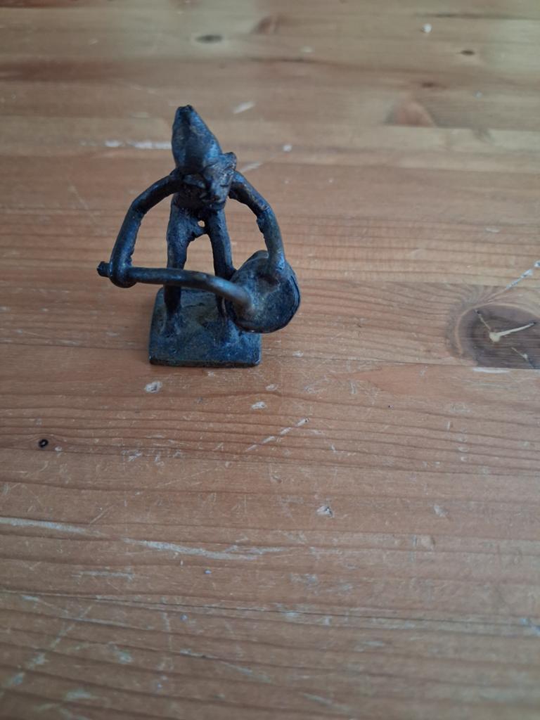 Bronzen Ashanti uit Ghana, Ophalen of Verzenden, Brons