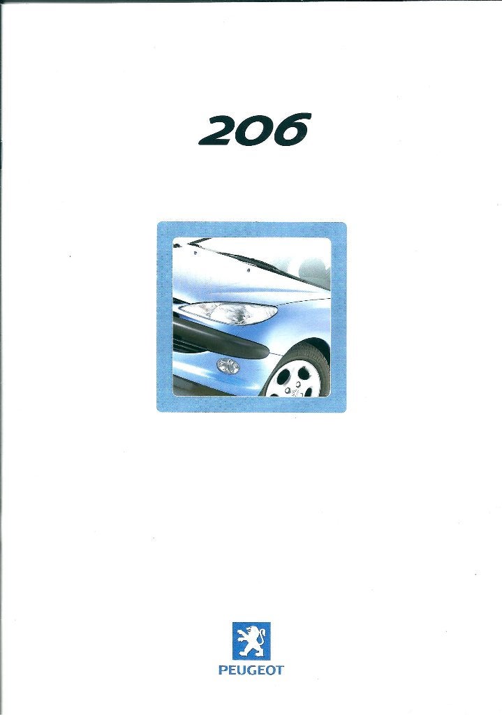 Brochure Peugeot 206 2001, Boeken, Auto's | Folders en Tijdschriften, Gelezen, Peugeot, Ophalen of Verzenden