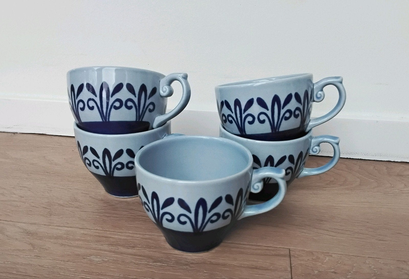 4 vintage kopjes Royal Sphinx Maastricht, servies Sandra, Huis en Inrichting, Keuken | Servies, Ophalen of Verzenden, Porselein