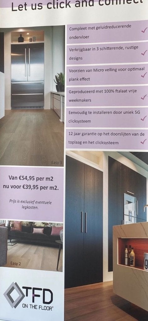Nieuw in doos PVC vloer licht eiken, Ophalen, Nieuw, 10 tot 25 m², Overige typen