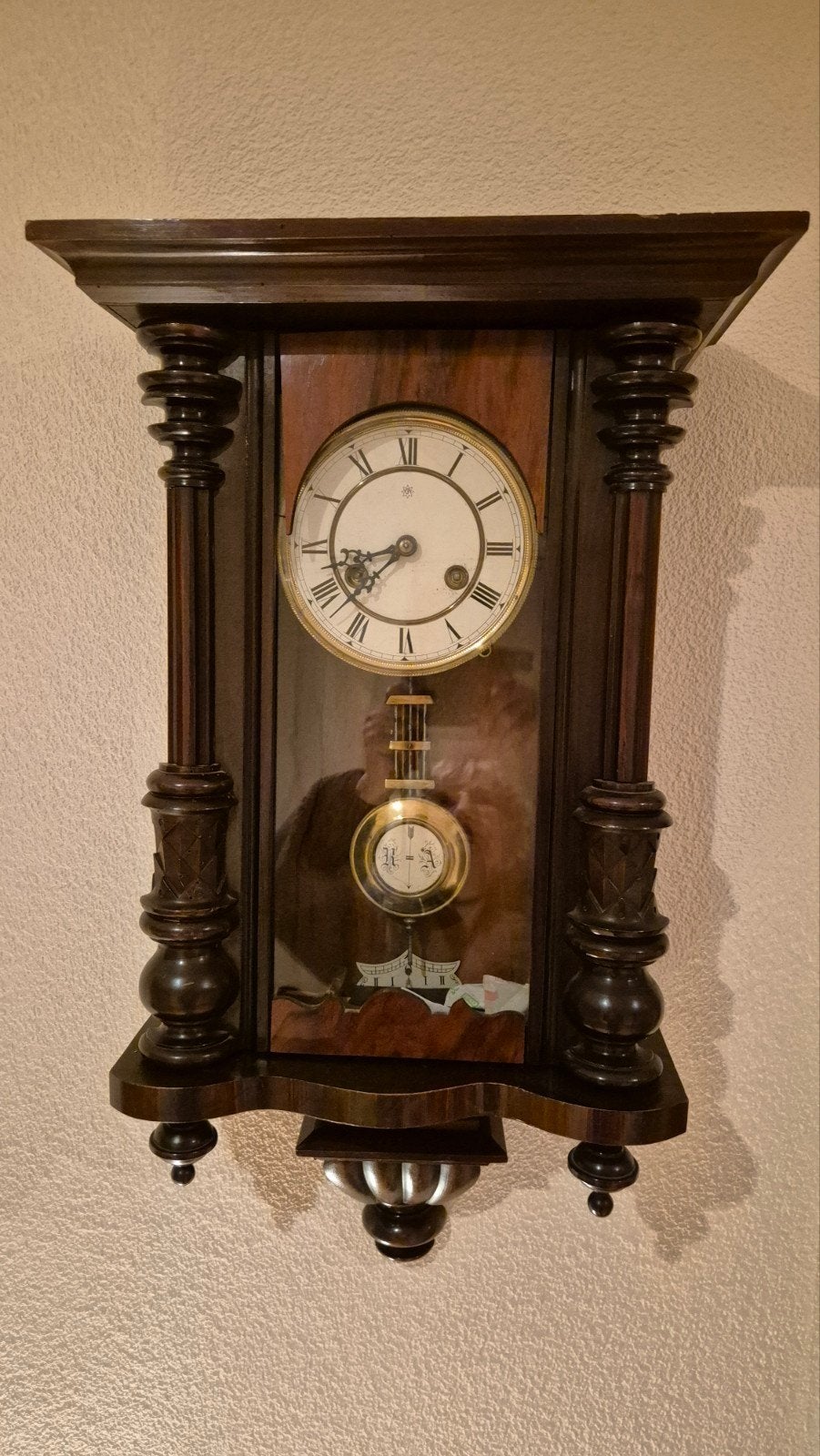 Antieke regulateur., Ophalen