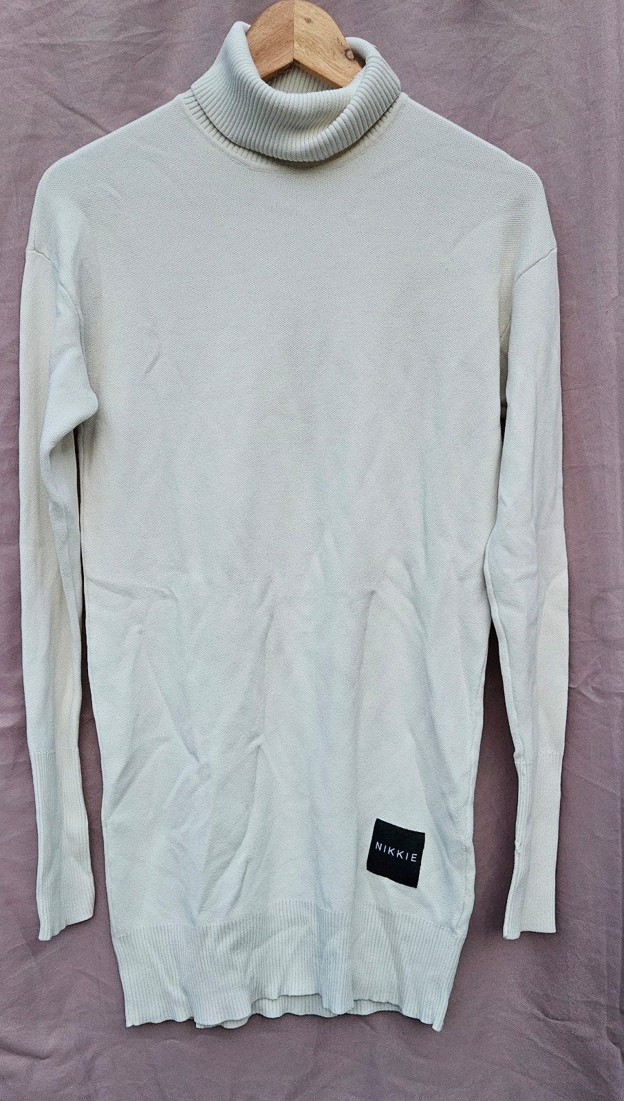 nikkie jurk, Beige, Ophalen of Verzenden, Zo goed als nieuw, Maat 34 (XS) of kleiner