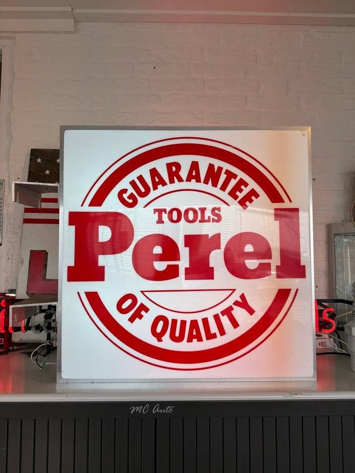 Vintage Perel Tools Lichtbak - Garantie van Kwaliteit, Ophalen, Gebruikt, ., Lichtbak of (neon) lamp