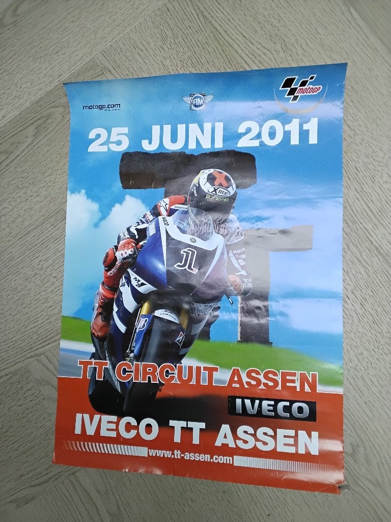 Poster tt assen 2011, Ophalen of Verzenden, Gebruikt, Motoren
