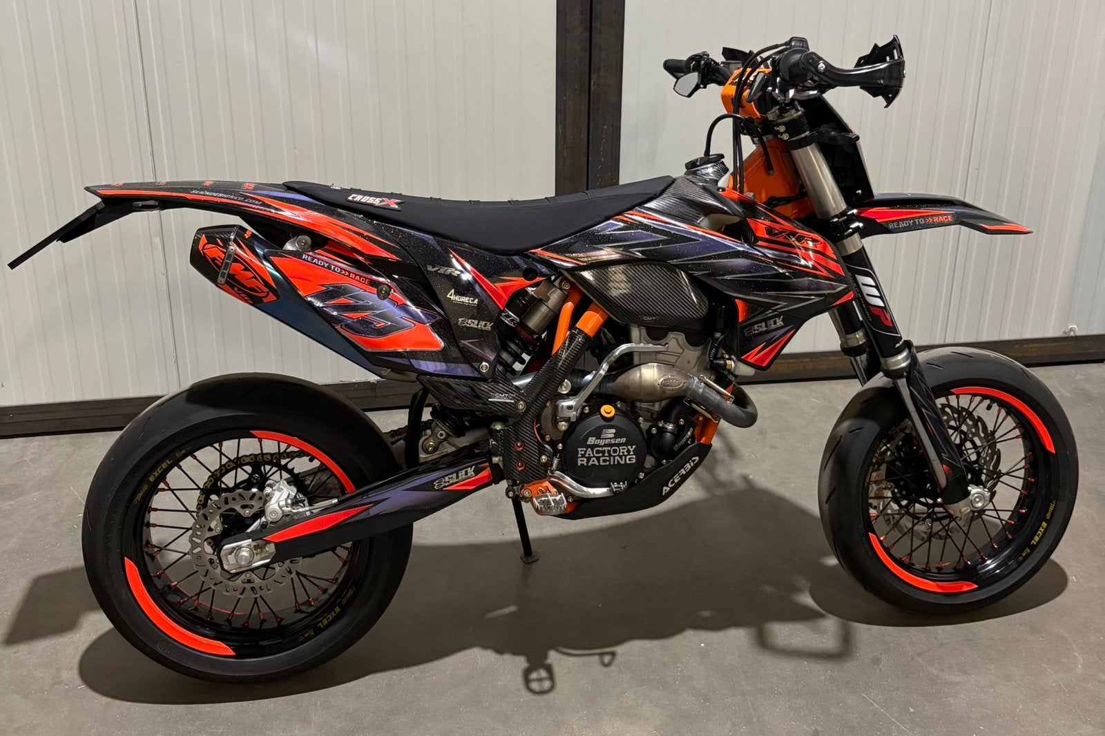 KTM EXC-F 350 Supermoto 2014, Sportuitlaat, Particulier, Minimaal motorrijbewijs A2, Handgeschakeld