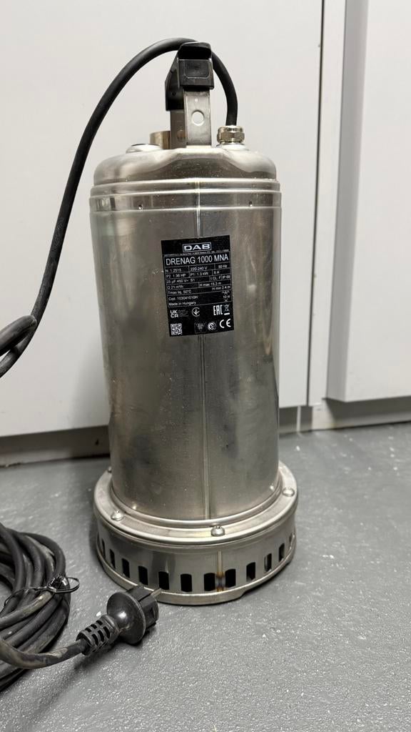 DAB Drenag 1000 MNA RVS dompelpomp NIEUW, Ophalen, Nieuw, Dompelpomp