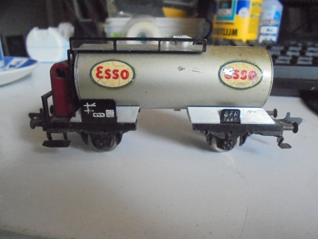 Fleischmann ketelwagon ho 1465 E jaren 50-gfn, Gebruikt, Gelijkstroom, Fleischmann, Wagon