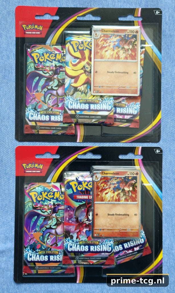 Pokémon Chaos Rising – Charmeleon 3-Pack Blister, Ophalen, Nieuw, Boosterbox, Foil