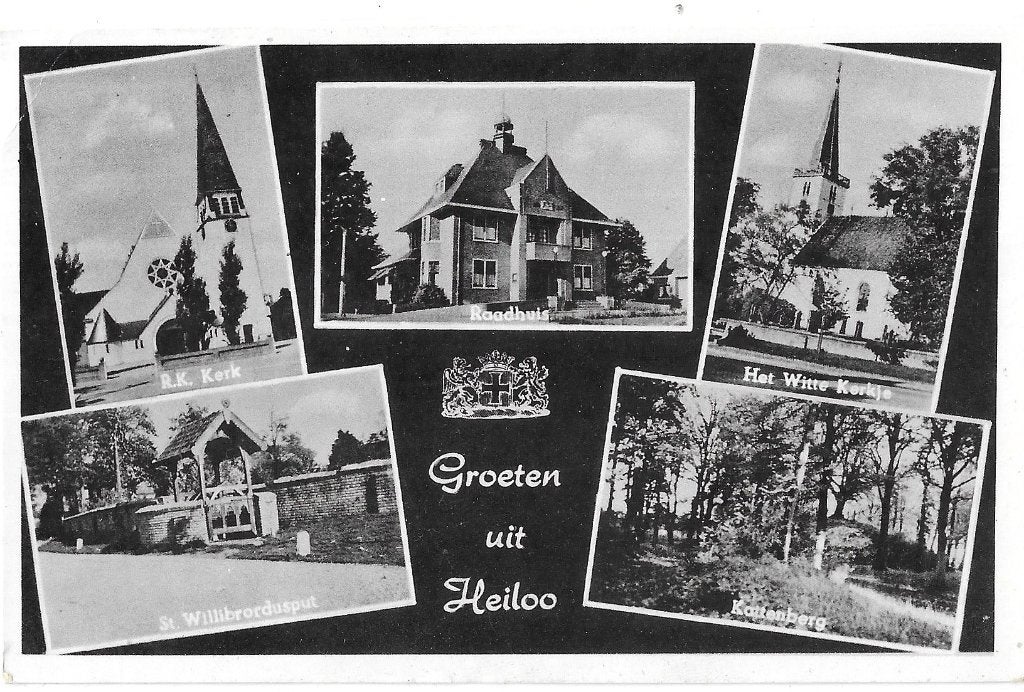 AK Heiloo - Groeten uit HeilooGelopen in 1956, Verzenden, 1940 tot 1960, Gelopen, Noord-Holland