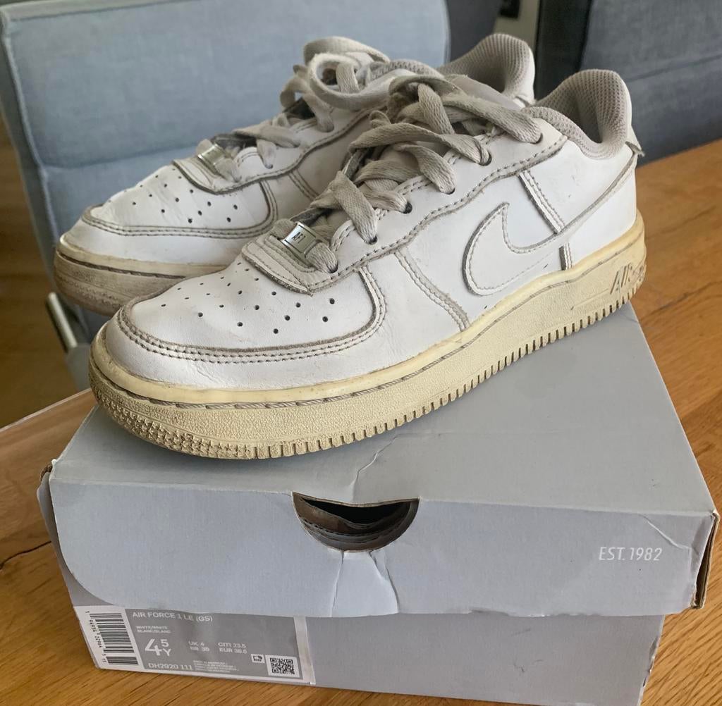 Nike airforce 36,5, Ophalen of Verzenden, Gedragen, Wit